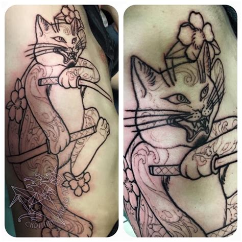 tatto ninja kitty|Tattoo Ninja Kitty aka Miau Milou : r/MiauMilou